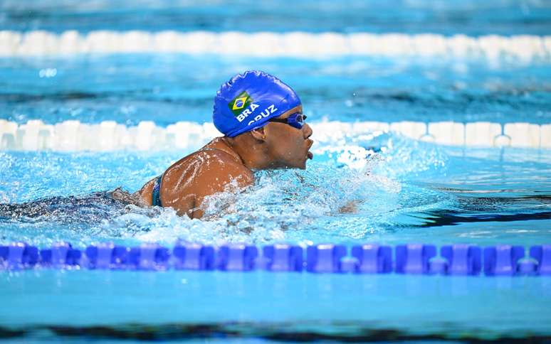 Lídia Cruz durante os 150m Medley