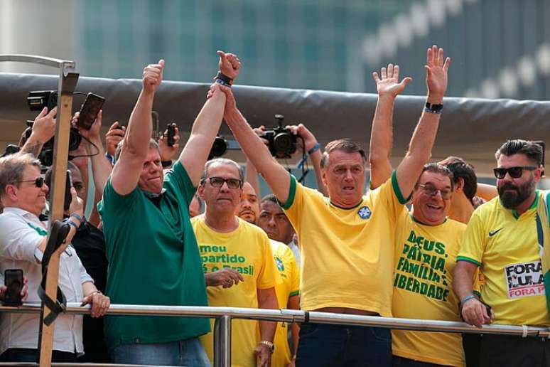 Ato na Avenida Paulista marca esse dia 7 de Setembro e conta com a presença do ex-presidente Jair Bolsonaro. Foto