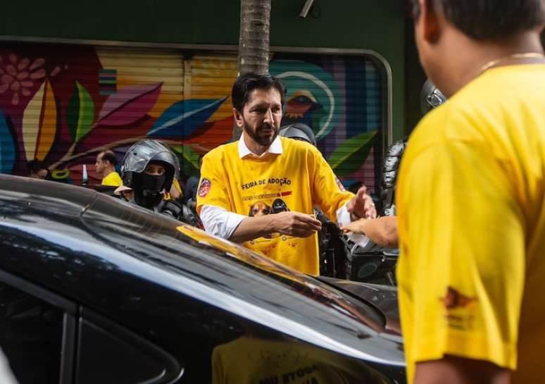 Prefeito Ricardo Nunes participou, com Tarcísio de Freitas (Republicanos) e Jair Bolsonaro (PL), da última manifestação bolsonarista na Paulista