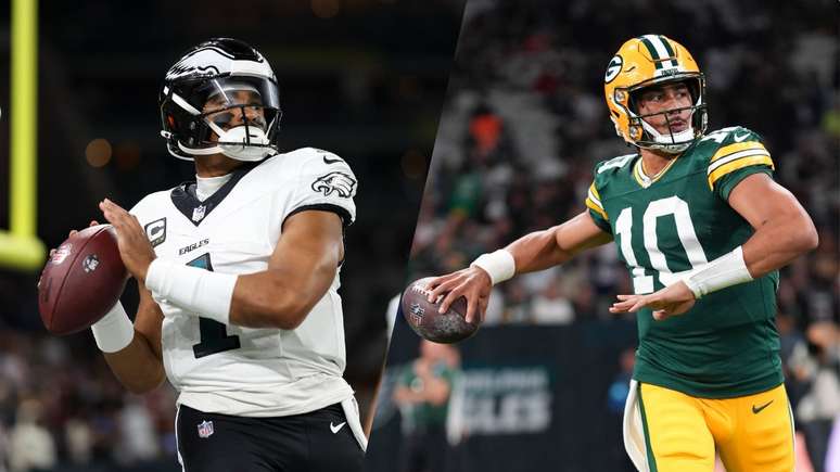 Eagles vencem Packers em jogo da NFL. 