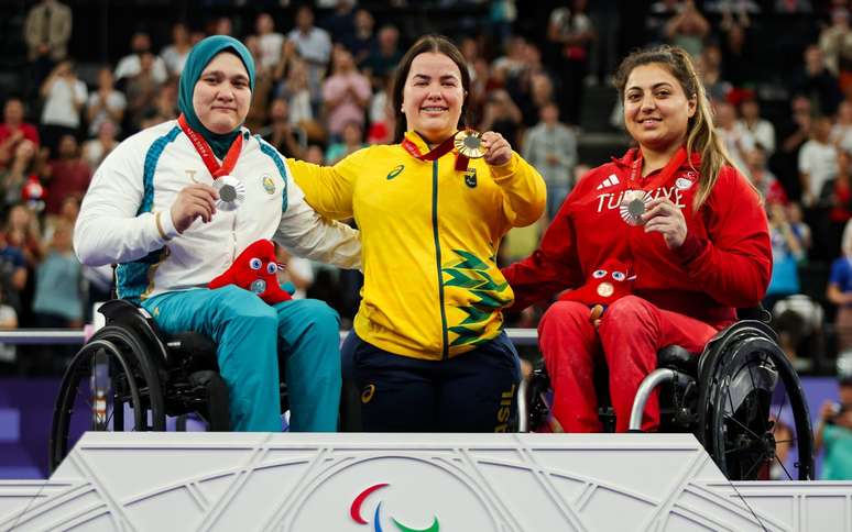 Mariana D'Andrea , ouro no halterofilismo até 73kg nas Paralimpíadas de Paris