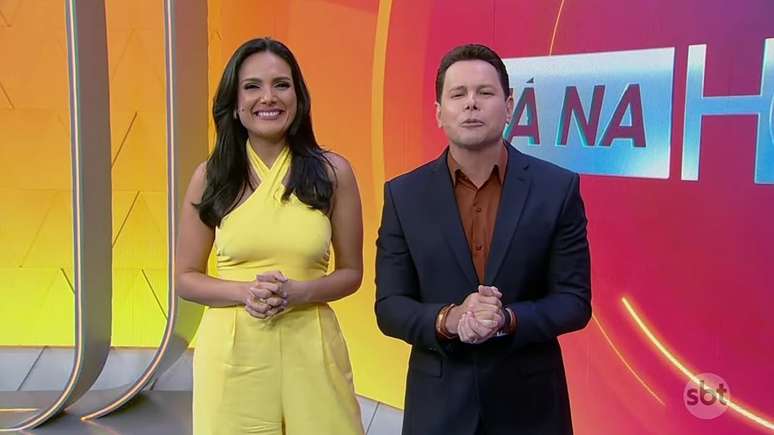 Márcia Dantas e Marcão do Povo comandam o Tá Na Hora no SBT 