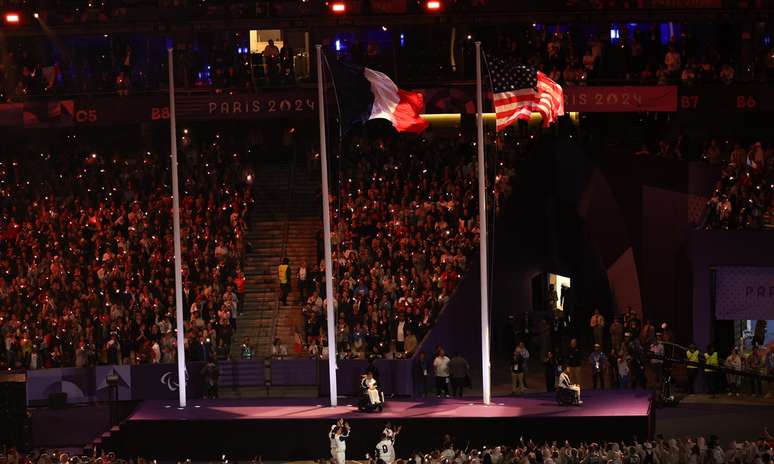 Abschlusszeremonie der Paralympics 2024 im Stade de France in Saint-Denis, Frankreich -