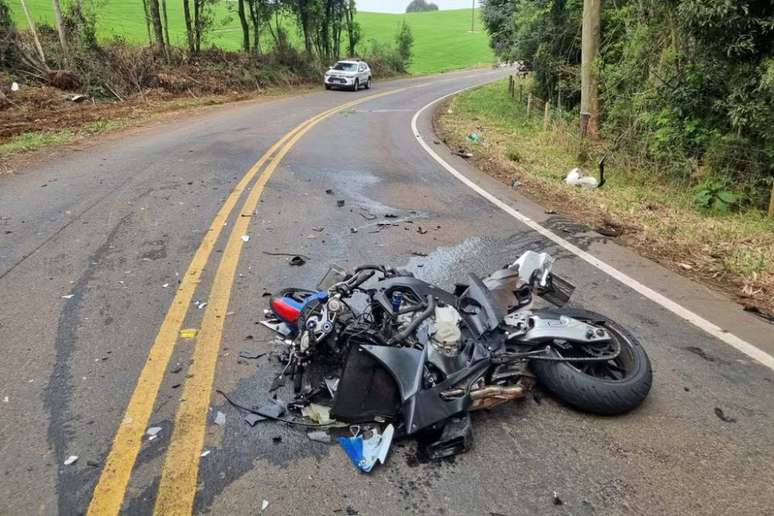 Motociclista foi atingido por carro em rodovia estadual de SC