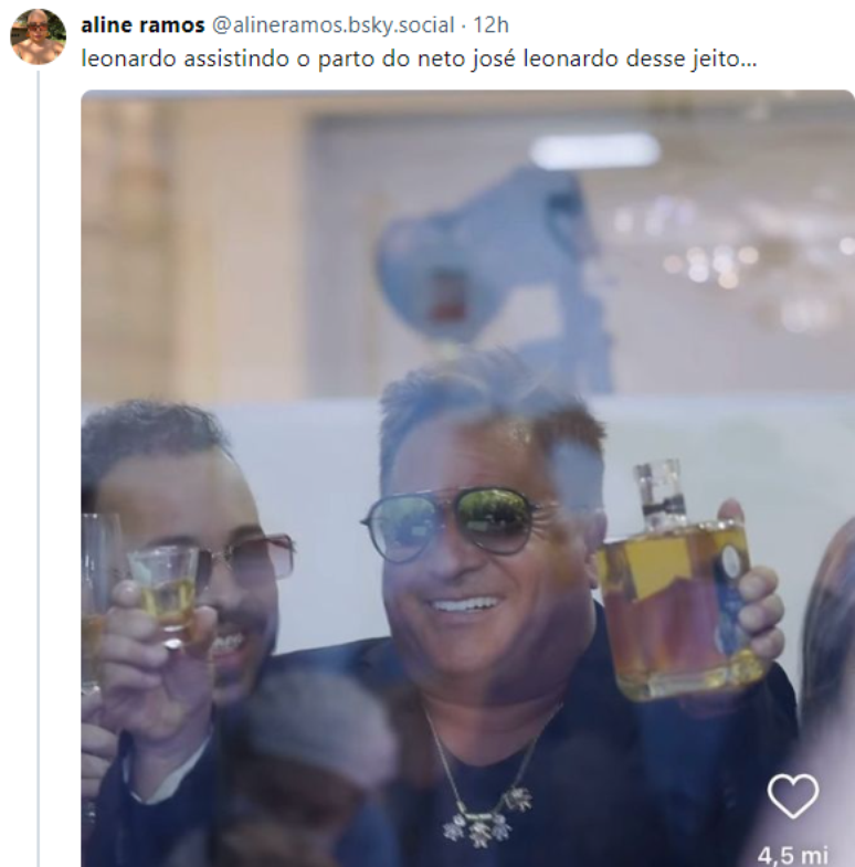 Leonardo no nascimento de Jos&eacute; Leonardo 