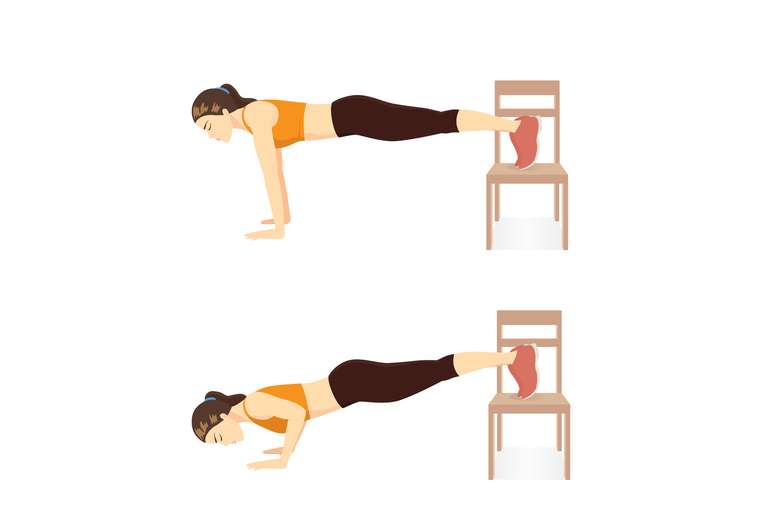 push-ups on the chair push-ups on the chair