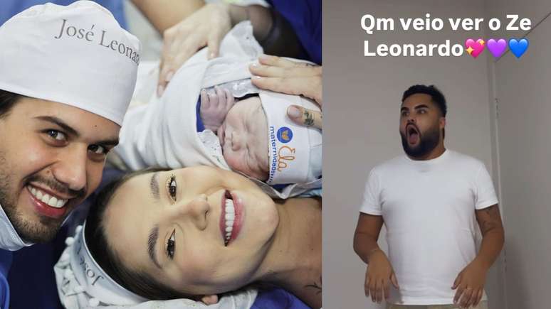 Virginia e Zé Felipe com José Leonardo e Lucas Guedez