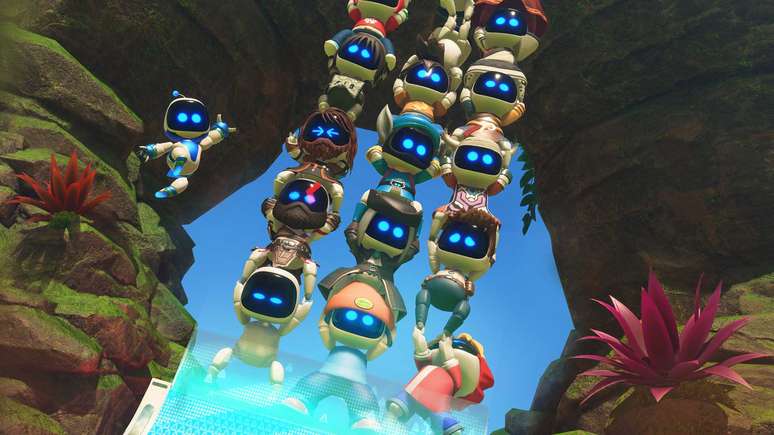 Astro Bot tem v&aacute;rios bots VIPs que os jogadores precisam encontrar