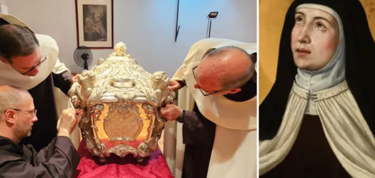 Santa Teresa de &Aacute;vila morreu em 1582, mas o seu corpo permanece incorrupto