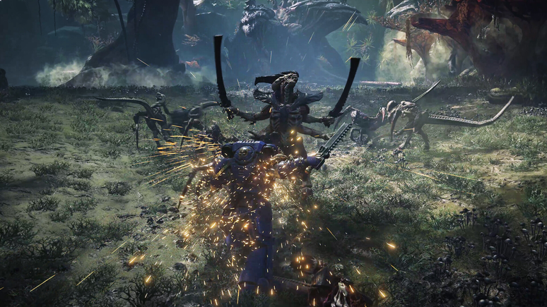As lutas contra os enxames Tyranid são os melhores momentos do jogo, com várias mecânicas de combate para dominar