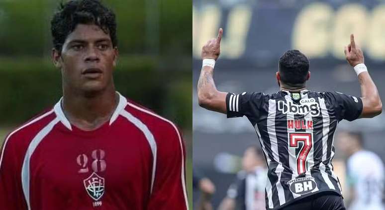 A fim de celebrar a carreira, Hulk fez uma postagem com foto do primeiro e do seu atual clube –