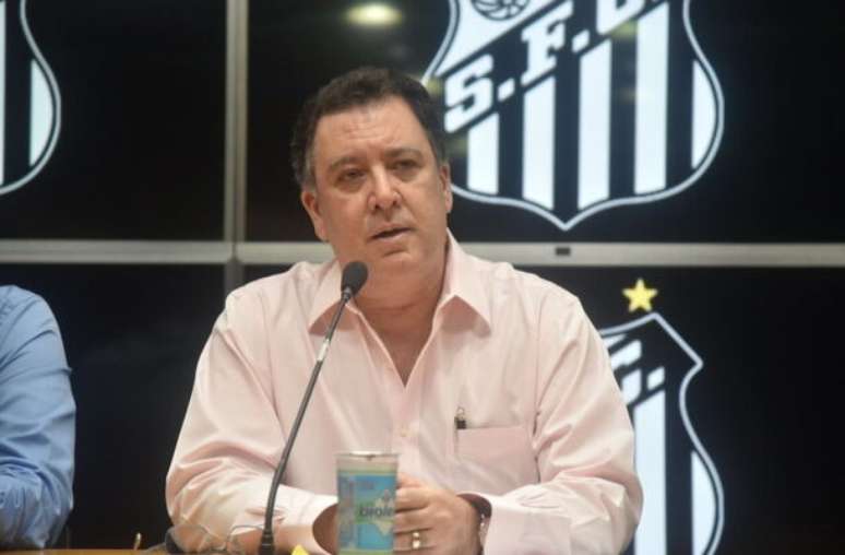 Raul Baretta/ Santos FC. - Legenda: Marcelo Teixeira, presidente do Santos