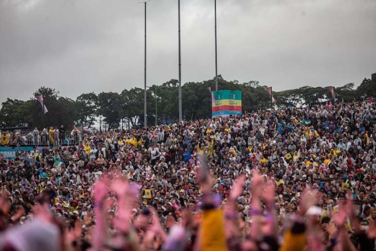 Show do cantor Hozier durante o festival Lollapalooza Brasil 2024.