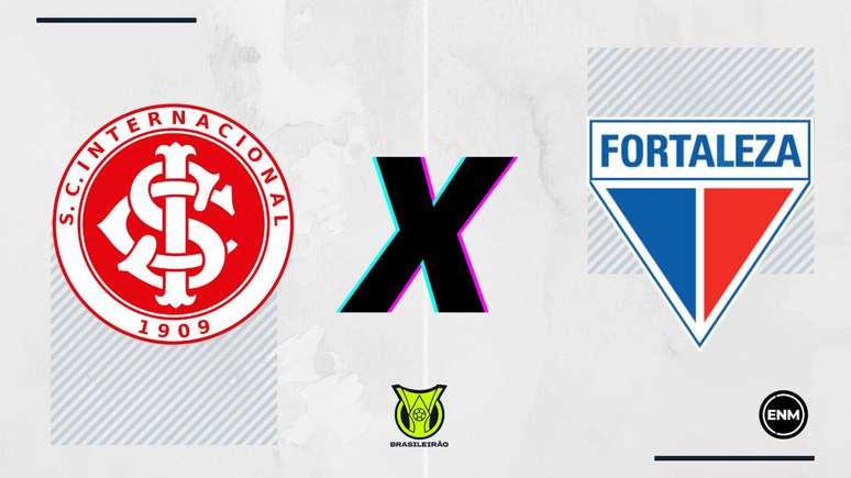 Internacional x Fortaleza - 19ª rodada do Campeonato Brasileiro (ARTE: ENM)