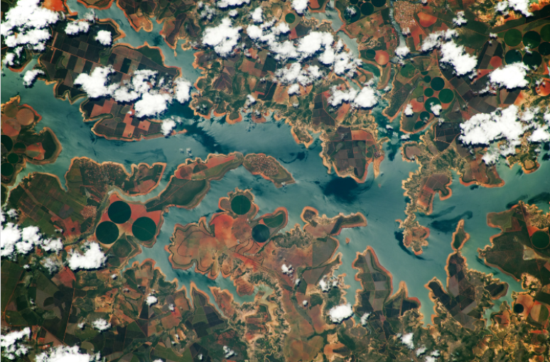 Minas Gerais visto do espaço