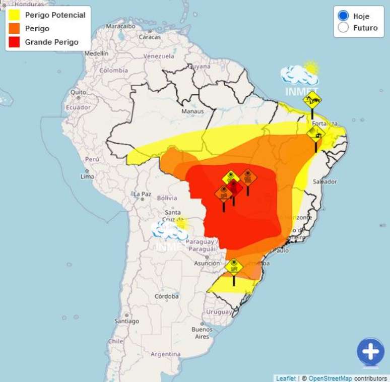 Inmet faz alerta vermelho de "grade perigo" para baixa umidade do ar em estados do Centro-Oeste