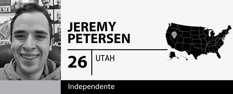 Jeremy Petersen, 26 anos, de Utah, eleitor independente 