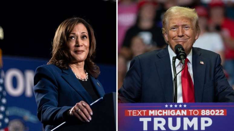 A democrata kamala Harris e o republicano Donald Trump se enfrentaram no debate da ABC news, na terça