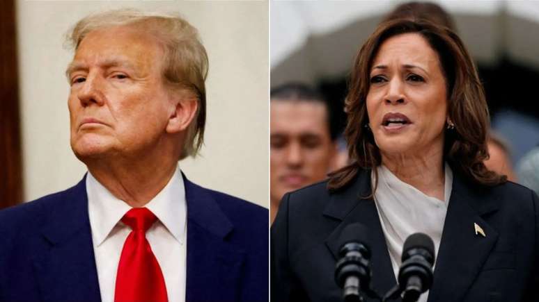 Donald Trump e Kamala Harris