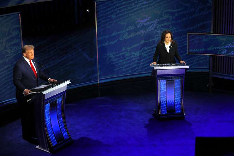 Kamala Harris e Donald Trump participam nesta terça-feira, 10, do debate presidencial para as eleições dos Estados Unidos. 