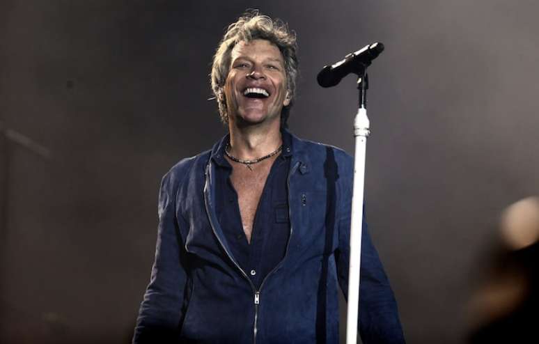 Apresentação do grupo Bon Jovi no Rock In Rio 2017.