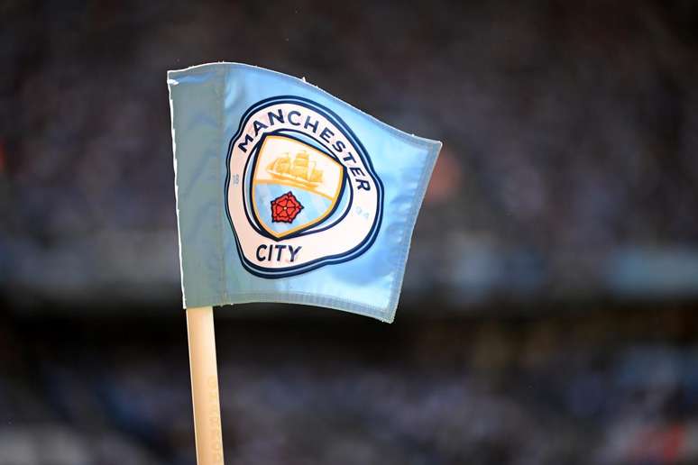 Bandeira do Manchester City. 