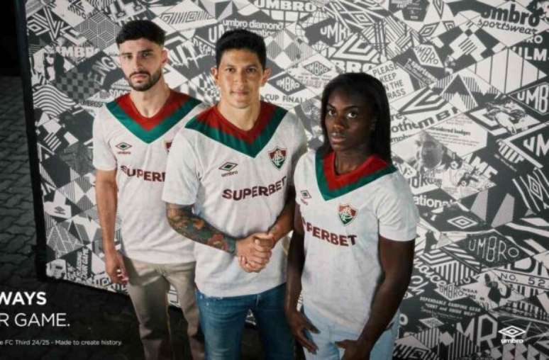 Veja mais imagens do novo terceiro uniforme do Fluminense –