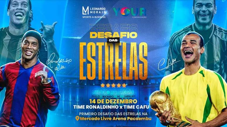 Ronaldinho x Cafu em desafio das estrelas 