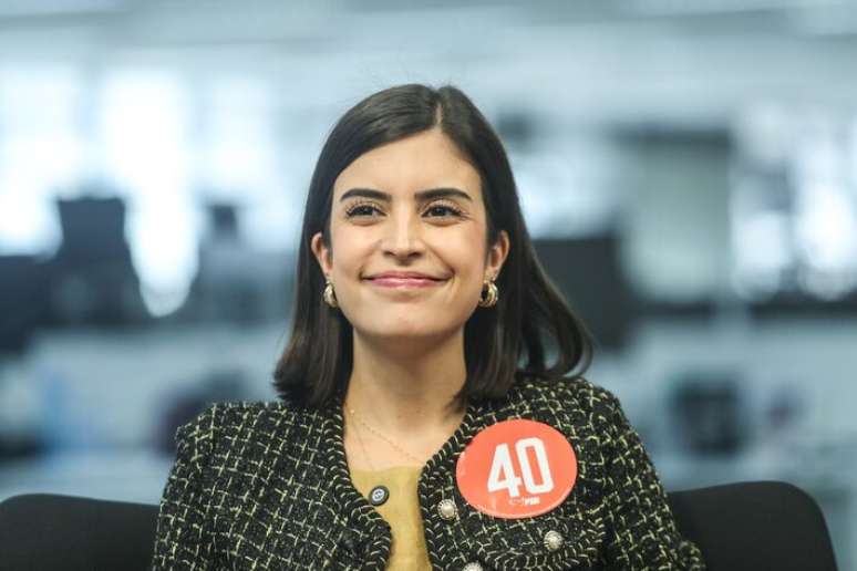 Tabata Amaral, candidata do PSB à Prefeitura de São Paulo, em entrevista ao Estadão