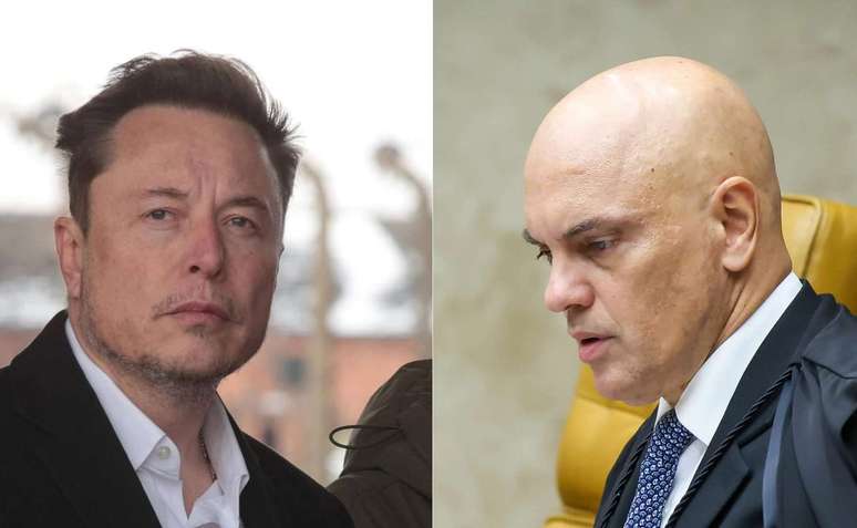 Elon Musk e Alexandre de Moraes