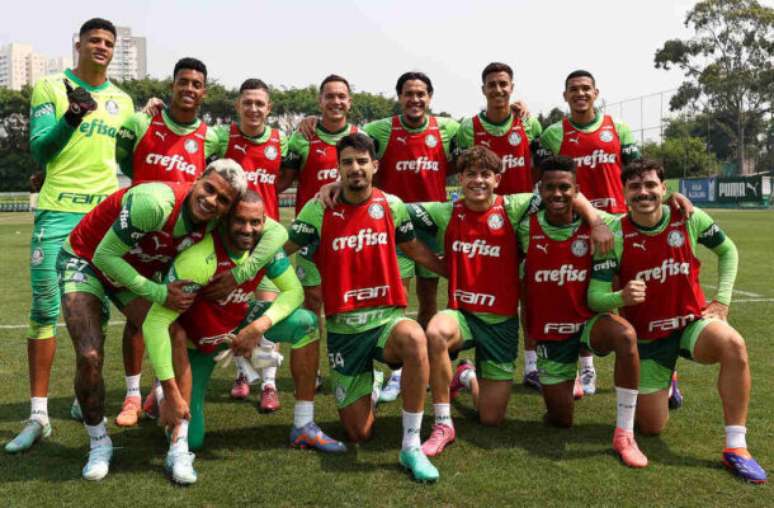 Treino do Palmeiras deste sábado, na Academia de Futebol –