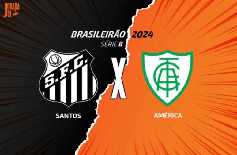 Divulgação/Jogada 10 - Legenda: Santos e América-MG entram em campo pela 26ª rodada da Série B