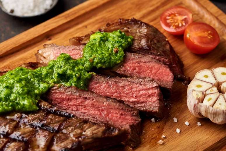 Picanha com molho chimichurri