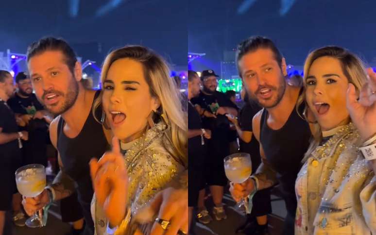 Dado Dolabella e Wanessa Camargo curtem noite de shows no Rock in Rio 