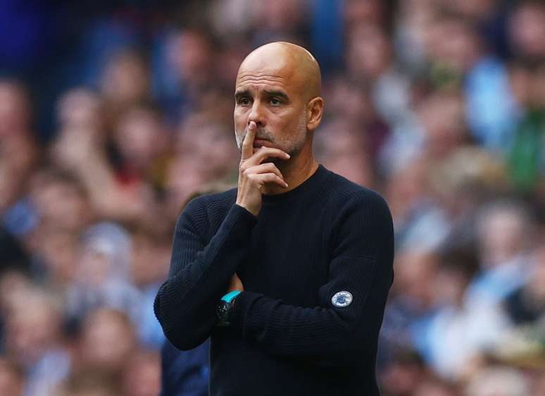 Pep Guardiola é o técnico do Manchester City