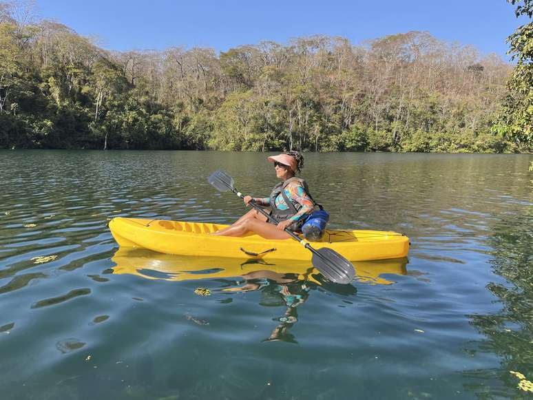 Tida Aventuras, empresa de locação de caiaques fundada recentemente por Leticia Korndorfer.