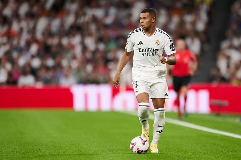 Kylian Mbappe (Real Madrid) durante jogo contra o Real Betis, no dia 01.09.2024 