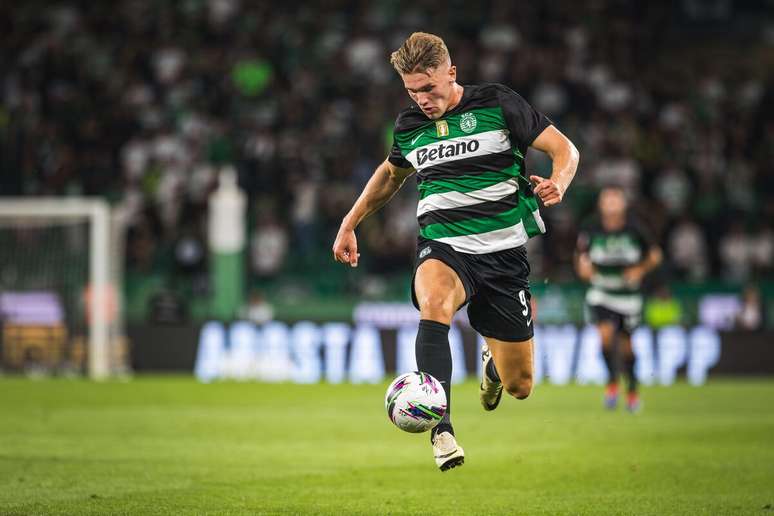 Viktor Gyokeres (Sporting) durante jogo contra o Porto, no dia 31.08.2024