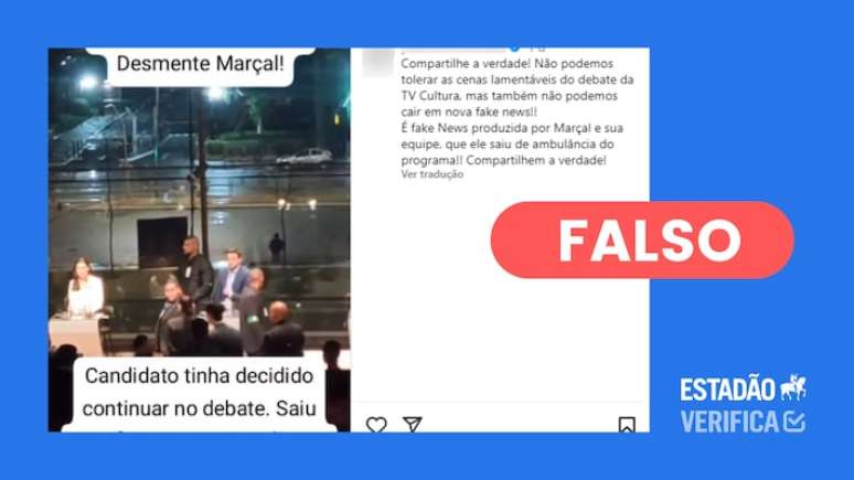 Captura de tela da postagem verificada.