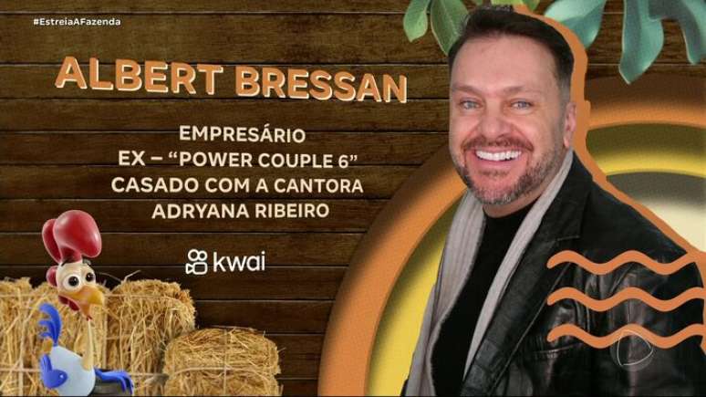 Participante Albert Bressan, do reality 'A Fazenda 16'