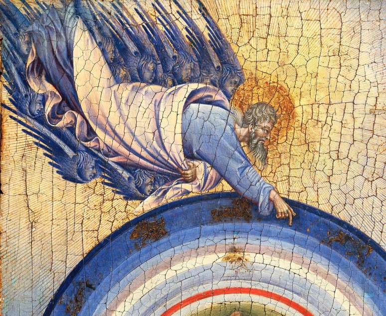 Detalhe de "A Criação do Mundo e a Expulsão do Paraíso", de Giovanni di Paolo, 1445.