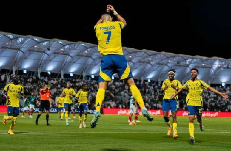 Divulgação/Al Nassr - Legenda: Cristiano Ronaldo abriu o placar para o Al-Nassr