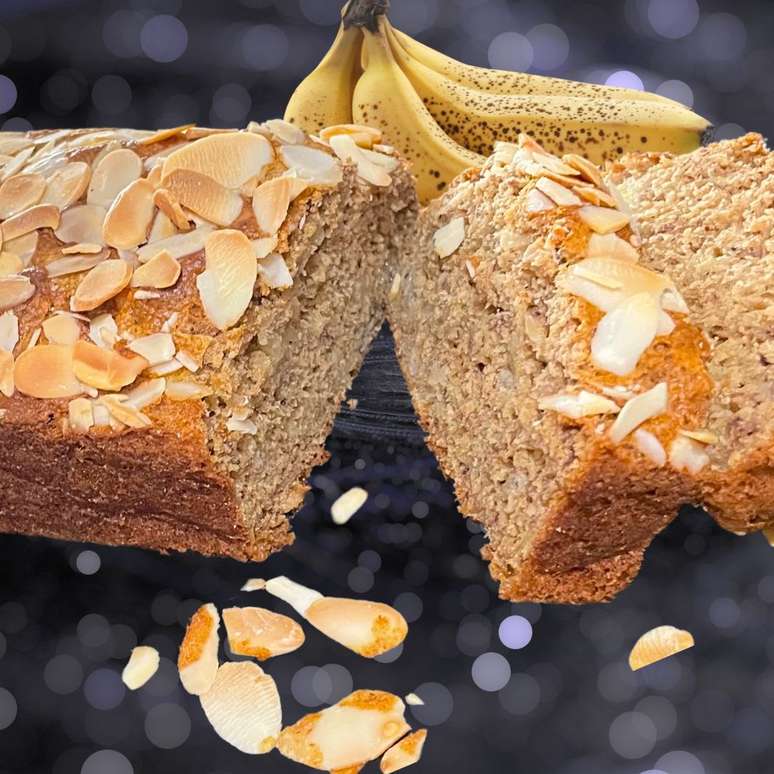 Banana Bread (Bolo de Banana Americano) com Aveia Sem Glúten