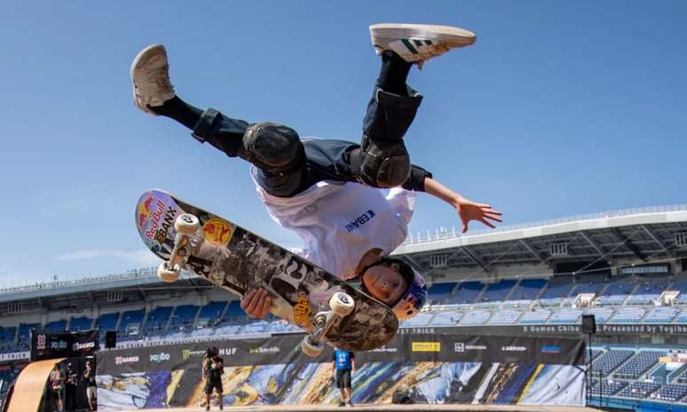 Gui Khury durante manobra no X Games