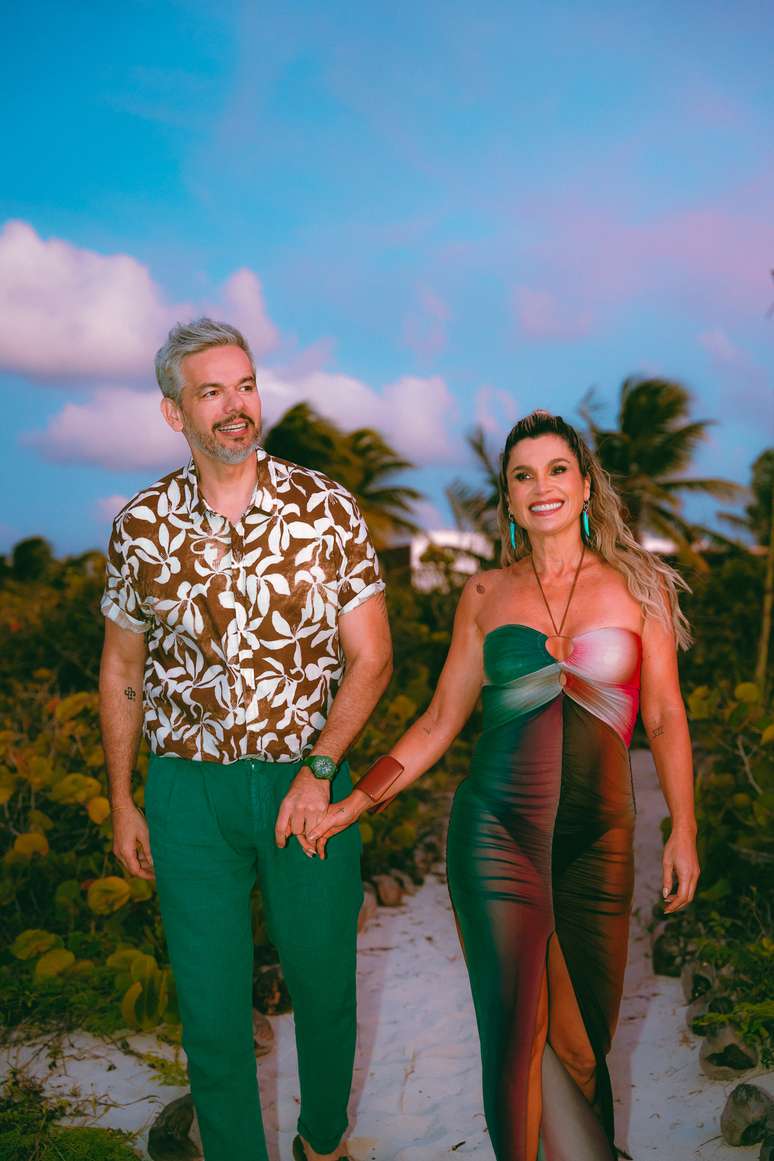 Otaviano Costa e Flávia Alessandra apresentam o reality 'Ilha da Tentação', no Prime Video