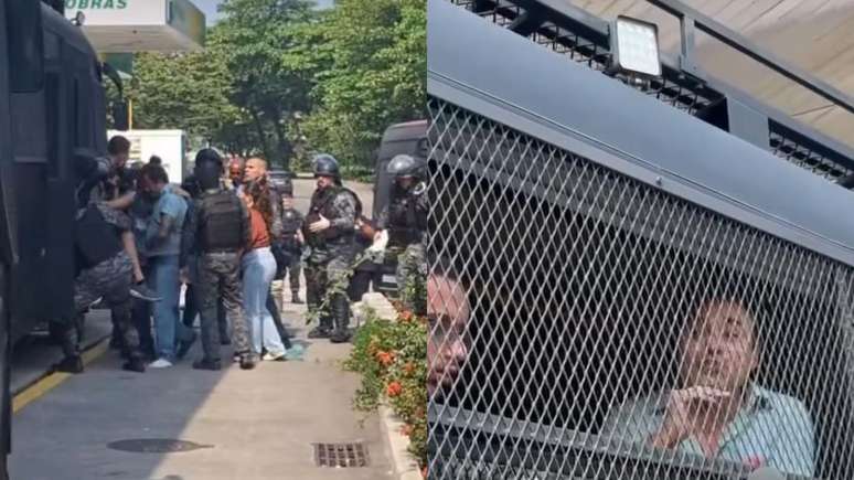 Os policiais espirraram spray de pimenta contra os manifestantes que estavam na ocupação da UFRJ.