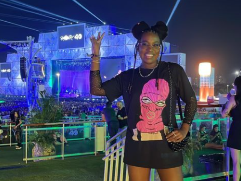 A ex-BBB Leidy Elin no Rock in Rio 