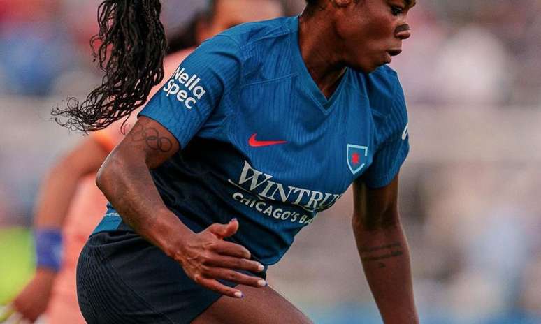 Ludmila marca seu primeiro com gol a camisa do Chicago Red Stars pela NWSL