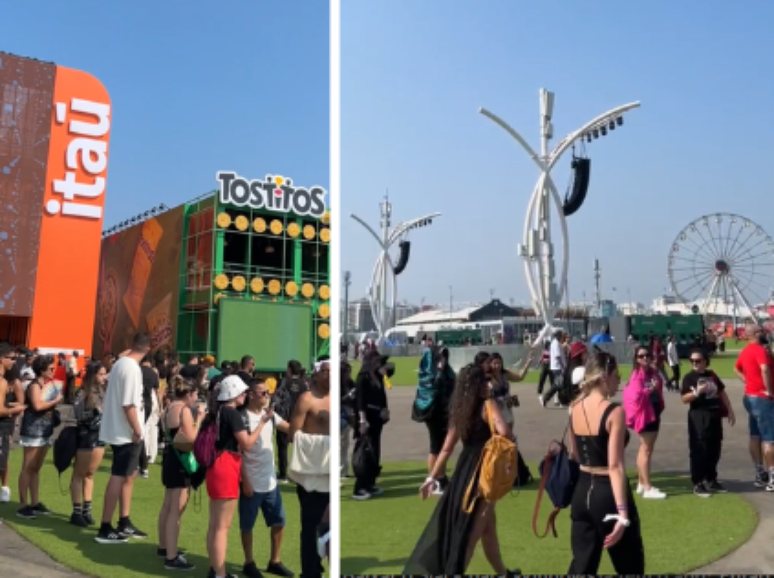 Ativações de patrocinadores do festival estão por toda Cidade do Rock