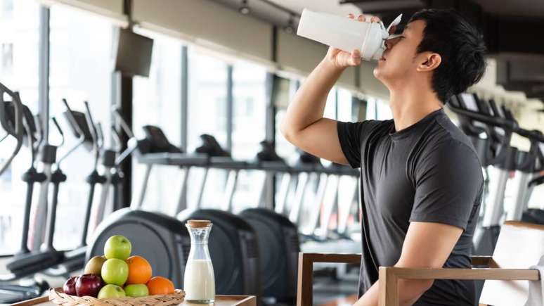 Leite para exercícios físicos